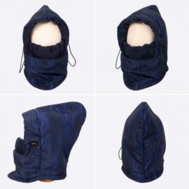 Balaclavas Winter Warmer Wind Resistant Mask Face Hood Haevy Balaclava Unisex - 01_blue - CE18KR9IL5Z $15.96