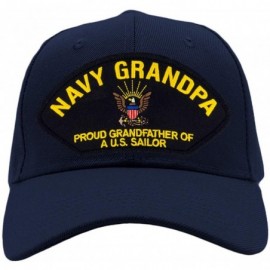 Baseball Caps US Navy Grandpa - Proud Grandfather of a US Sailor Hat/Ballcap Adjustable One Size Fits Most - Navy Blue - C618...