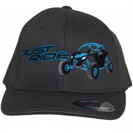 Baseball Caps X3 UTV Side by Side HAT Cap Fitted Flexfit - Black-blue - CU18ZQR595X $26.40