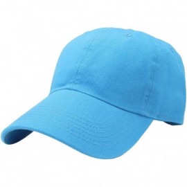 Baseball Caps Classic Baseball Cap Dad Hat 100% Cotton Soft Adjustable Size - Turquoise - CG11AT3X3NF $9.58