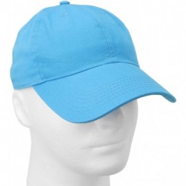 Baseball Caps Classic Baseball Cap Dad Hat 100% Cotton Soft Adjustable Size - Turquoise - CG11AT3X3NF $9.58