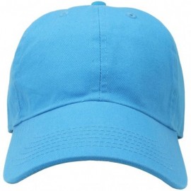 Baseball Caps Classic Baseball Cap Dad Hat 100% Cotton Soft Adjustable Size - Turquoise - CG11AT3X3NF $9.58