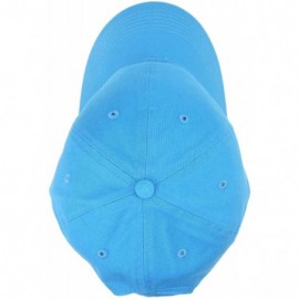 Baseball Caps Classic Baseball Cap Dad Hat 100% Cotton Soft Adjustable Size - Turquoise - CG11AT3X3NF $9.58