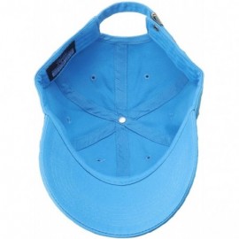 Baseball Caps Classic Baseball Cap Dad Hat 100% Cotton Soft Adjustable Size - Turquoise - CG11AT3X3NF $9.58