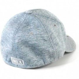 Baseball Caps Hecho en Mexico Hat 3D Stretch Flex Fit Dyed Jersey Size Curve Bill Baseball Cap - Heather Gray - CG18CRLTDTM $...