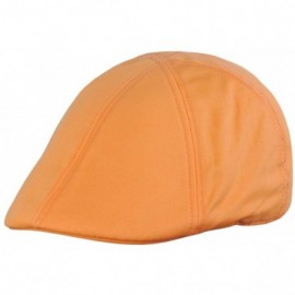 Newsboy Caps Fashionable Solid Color Unisex Cotton Duck Bill Newsboy Ivy Cap - Apricot - C011KSDZGA9 $11.34