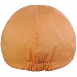 Newsboy Caps Fashionable Solid Color Unisex Cotton Duck Bill Newsboy Ivy Cap - Apricot - C011KSDZGA9 $11.34