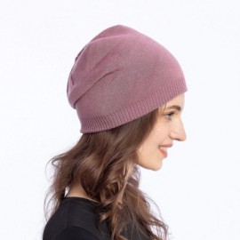 Skullies & Beanies Women Light Soft Wool Double-Layer Beanie Skull Hat Stylish Outdoor Urban Cap Winter Fall Spring - C418Y7O...