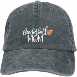 Baseball Caps Basketball Mom Custom Vintage Cute Men & Women Adjustable Denim Dad Hat Cotton Baseball Cap Black - Deep Heathe...