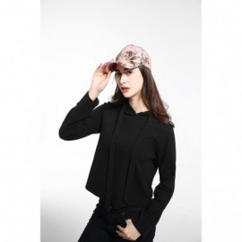 Baseball Caps Floral Print Baseball Cap Adjustable 100% Cotton Canvas Dad Hat Hats for Women - Floral-pink - CP182QGKG72 $14.06