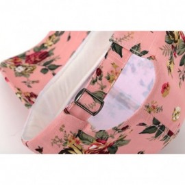 Baseball Caps Floral Print Baseball Cap Adjustable 100% Cotton Canvas Dad Hat Hats for Women - Floral-pink - CP182QGKG72 $14.06