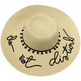 Sun Hats Pmf100 7" Wire Brim with Ribbon Knot Floppy Sun Hat - Pmf220 - CZ183RG8HH6 $39.03