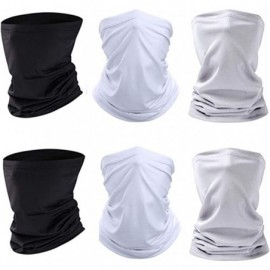 Balaclavas Scarf Balaclava Mask-Neck Gaiter Scarf Mask Sunscreen Breathable Bandanas mask - Black+white+grey - C4199HS8MSM $1...