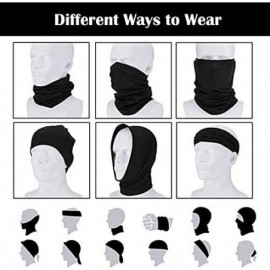 Balaclavas Scarf Balaclava Mask-Neck Gaiter Scarf Mask Sunscreen Breathable Bandanas mask - Black+white+grey - C4199HS8MSM $1...