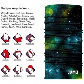 Balaclavas CUIMEI Seamless Protection Motorcycle Multifunctional - D-Green Galaxy - CM19685RRSZ $8.90