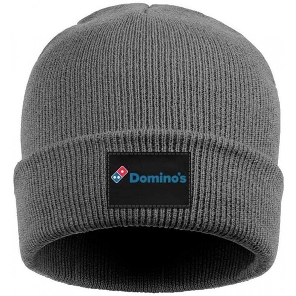 Skullies & Beanies Classic Men Beanie Hat Domino's-Pizza-Delicious- Deliciously Soft Knit Cap - Gray-3 - CJ18NLHOH6Q $15.42