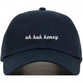 Baseball Caps Uh Huh Honey Baseball Hat- Embroidered Dad Cap- Unstructured Soft Cotton- Adjustable Strap Back (Multiple Color...