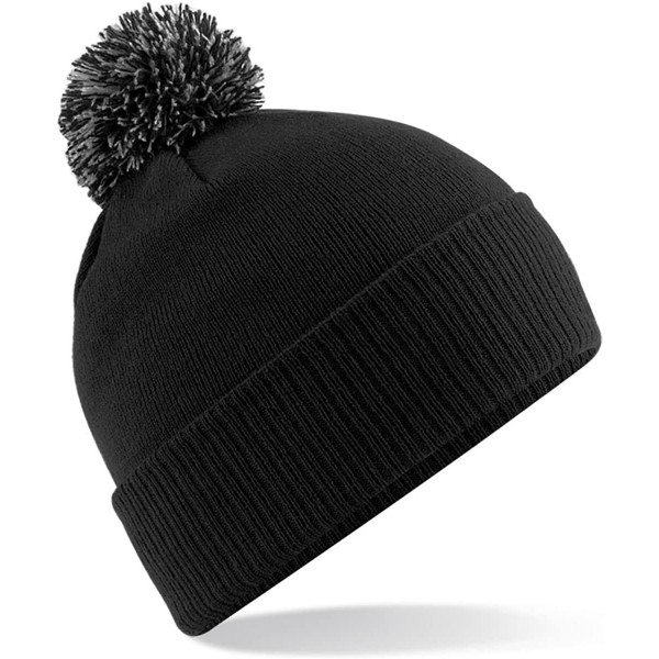 Skullies & Beanies Big Girls Snowstar Duo Extreme Winter Hat - Black/Graphite - C511CN0IZO5 $14.35