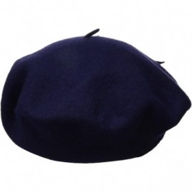 Berets Women's Flower Beret - Navy - CU17YZIT766 $24.41