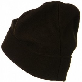 Skullies & Beanies Big Size Fleece Beanie - Brown - CA113RDCY0N $23.61