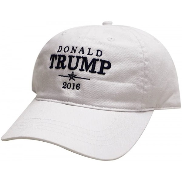 Baseball Caps Donald Trump Baseball Cap White - CW12CI01BF9 $14.04