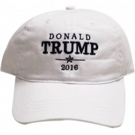 Baseball Caps Donald Trump Baseball Cap White - CW12CI01BF9 $14.04