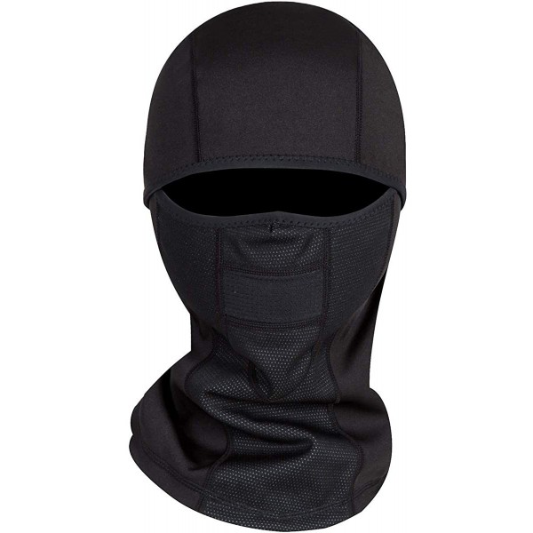 Balaclavas Adult Winter Fleece Grasping Balaclavas Face Cover Windproof Ski Mask Hat Halloween.YR.Lover - Black4 - C318K0RU2X...