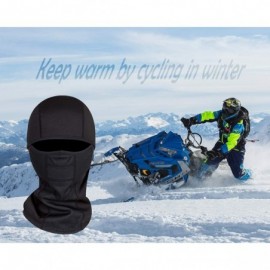 Balaclavas Adult Winter Fleece Grasping Balaclavas Face Cover Windproof Ski Mask Hat Halloween.YR.Lover - Black4 - C318K0RU2X...