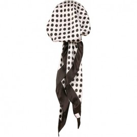 Skullies & Beanies Women's Silk Feel- Pre-Tied- Printed- Fitted Headscarf- Chemo Cap Bandana Sleep Turban Head Scarf - CG12IQ...