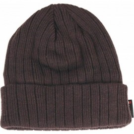 Skullies & Beanies Thinsulate 3M 40g Thermal Winter Beanie Hat for Men - Stretch Fit Skull Cap - Dark Brown - CK12MZGJHR4 $7.80