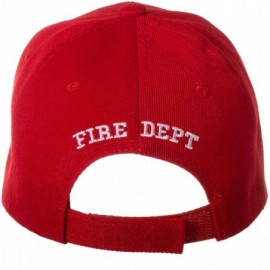 Baseball Caps Fire Department First in Last Out Cap - Firefighter Gift -100% Cotton Embroidered Hat - C512NYA6H2T $9.77