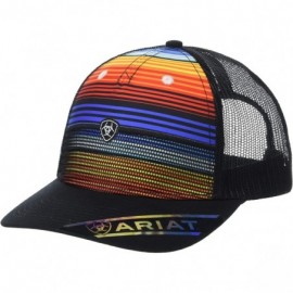 Baseball Caps Women's Bright Stripes Logo Snapback Cap - Black/Multi - CN18H6QS264 $30.72