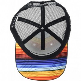 Baseball Caps Women's Bright Stripes Logo Snapback Cap - Black/Multi - CN18H6QS264 $30.72