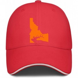 Baseball Caps Baseball Cap Idaho State Elk Hunting Snapbacks Truker Hats Unisex Adjustable Fashion Cap - Red - CJ194EQ2XEM $1...