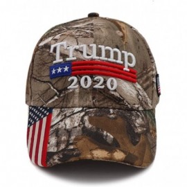 Baseball Caps Keep America Great Hat Donald Trump President 2020 Slogan with USA Flag Cap Adjustable Baseball Cap - CZ18TAR2O...
