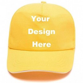 Baseball Caps Custom 100% Cotton Ball Hat Vintage Baseball Cap Classic Unisex Cowboy Hat Adjustable - C-yellow - CI18UYEIUY2 ...