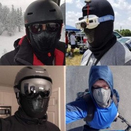 Balaclavas Men's Winter Balaclava Face Mask Cold Weather Windproof Fleece Ski Ninja Mask - Gray - CC12LH9JTS3 $12.09