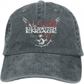 Baseball Caps Killswitch Engage Denim Hat Fashion Can Adjust Denim Cap Baseball Cap Unisex - Deep Heather - C618UDWGROU $14.83