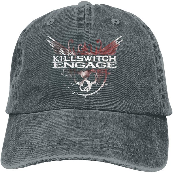 Baseball Caps Killswitch Engage Denim Hat Fashion Can Adjust Denim Cap Baseball Cap Unisex - Deep Heather - C618UDWGROU $14.83