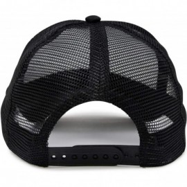 Baseball Caps Two Tone Trucker Hat Summer Mesh Cap with Adjustable Snapback Strap - Black - CY119N21OUX $11.52