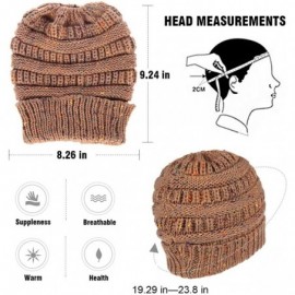 Skullies & Beanies Womens Knit Peruvian Beanie Hat Winter Warm Wool Crochet Tassel Peru Ski Hat Cap with Earflap Pom - Beige ...