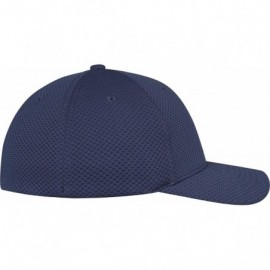 Baseball Caps Men's 3D Hexagon Jersey Cap - Navy - C4187233TEL $25.59