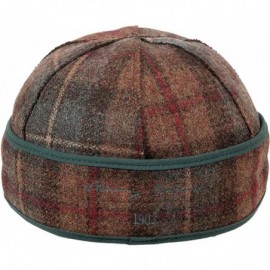 Newsboy Caps Button Up Cap - Decorative Wool Hat with Earflap - Raspberry - C4121FMXXSJ $29.48