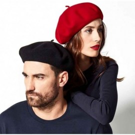 Berets Heritage Classiques Authentique Traditional French Wool Beret - Black - C1127JO6PW3 $54.06