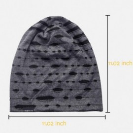 Skullies & Beanies Summer Slouchy Thin Beanie Hats Chic Skull Cap for Men B402 - B406-dark Gray - C4194LI5K66 $9.06