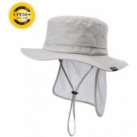 Sun Hats Unisex Outdoor UPF50+ Packable Boonie Hat w/Vented Crown&Lining Sunhat - 89025_lightgray - CQ17AZLXHEZ $16.38