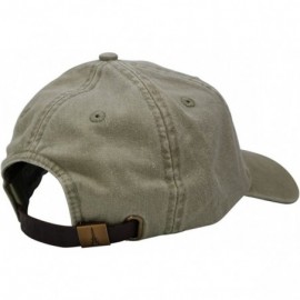 Baseball Caps Sunbuster Extra Long Bill 100% Washed Cotton Cap with Leather Adjustable Strap - Khaki - CD12L01O1WH $20.84