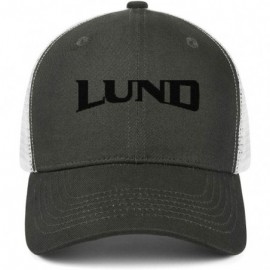 Baseball Caps Stylish Mens Trucker Hat Lund-Logo- Baseball Caps for Women Crazy Cotton Adjustable Unisex Mesh Ball Cap - C318...