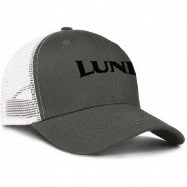 Baseball Caps Stylish Mens Trucker Hat Lund-Logo- Baseball Caps for Women Crazy Cotton Adjustable Unisex Mesh Ball Cap - C318...