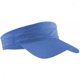 Visors Custom Visor Hat Embroider Your Own Text Customized Adjustable Fit Men Women Visor Cap - Ultramarine - C418T326TQ2 $21.90